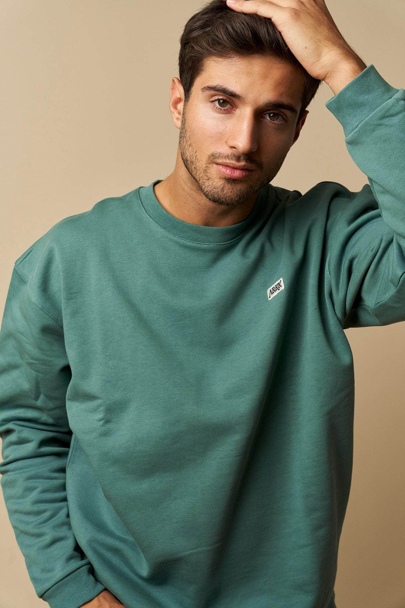 ARKK Apparel ARKK Box Logo Crewneck | Silver Pine Crewneck